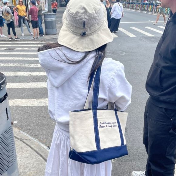 BAGGU x Sandy Liang - Small Heavyweight Canvas Tote - Navy - Picture 6 of 6